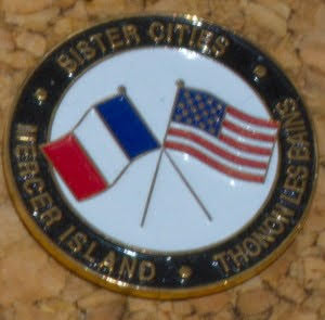 Pin's Mercer Island Thonon Les Bains - Sister Cities (01)